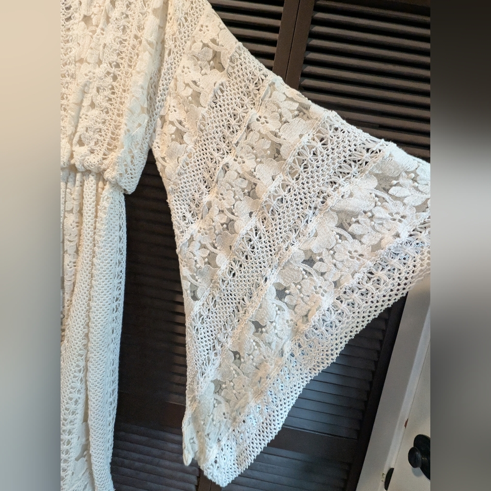 ✨RARE✨ NWOT Free People Vintage Lace Maxi Dress - Picture 7 of 16